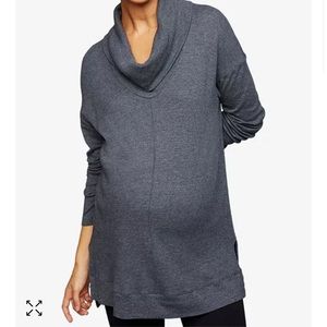 Splendid cowl neck maternity long sleeve